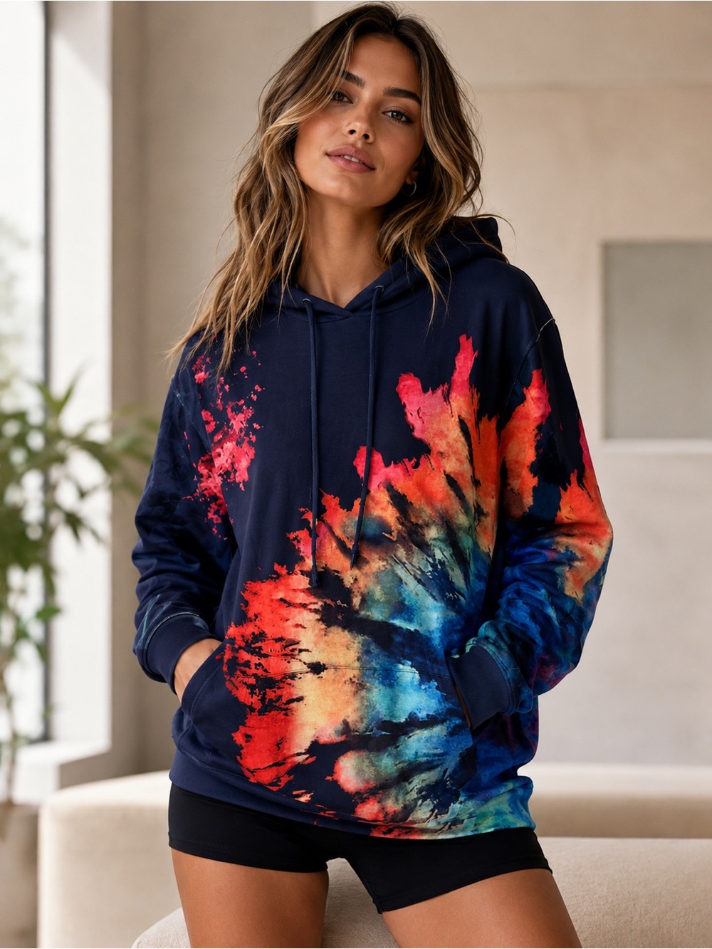 Unbranded Light Ng Sleeve Hoodie Pullover Unisex Size XL NEW Front Pockets